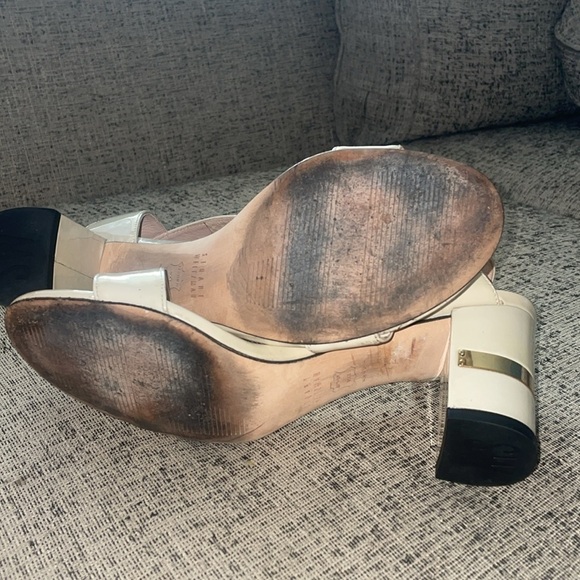 Stuart Weitzman Patent Leather Sandal Size 8.5 M - Picture 10 of 16